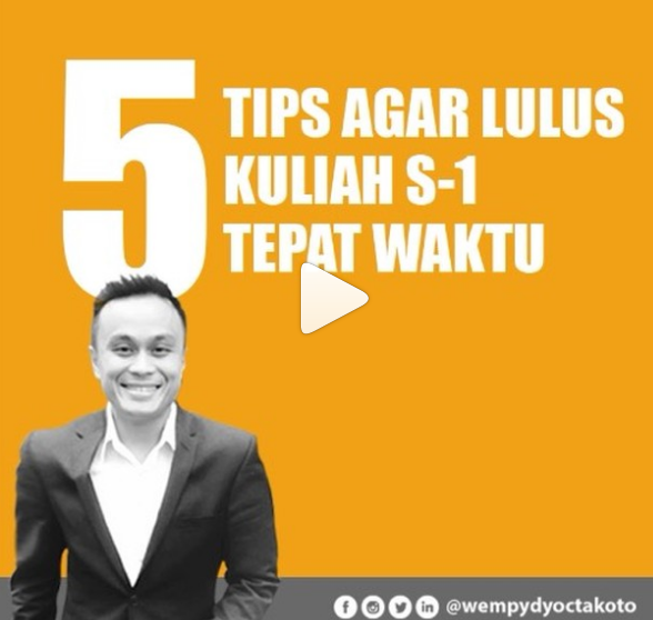 5 Tips Agar Lulus Kuliah S-1 Tepat Waktu