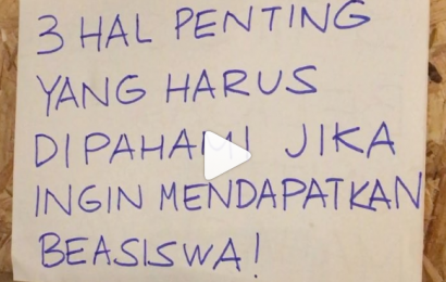 3 Hal Penting Yang Harus Dipahami Jika Ingin Mendapatkan Beasiswa